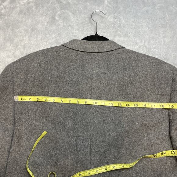 Vintage 100% Camel Hair Blazer Jacket Mens 42L Gray Warren of Stafford USA - Picture 12 of 16